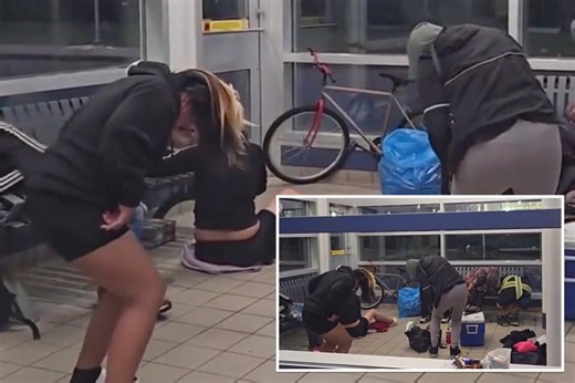 Sad, disturbing footage shows zombie drug addicts flooding Alberta bus station waiting room