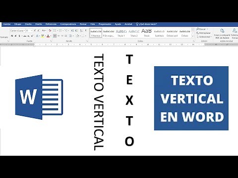 Escribir texto vertical en Word - poner texto vertical en Word