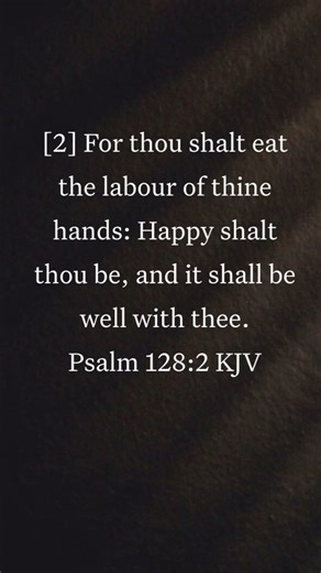 BIBLE AUDIO PSALM 128:2 || God's Word - Bible Stories #Shorts