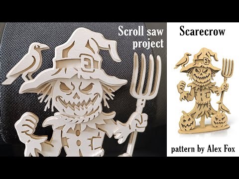 Halloween Scarecrow - scroll saw project