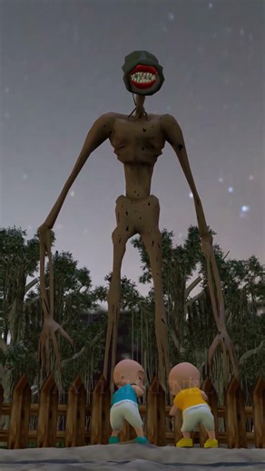 GAWAT‼️ Ada Siren Head mau menangkap Upin Ipin‼️😱