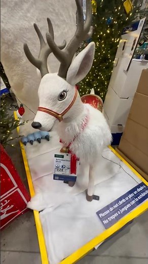 Lowes 2025 Deer With Music Animatronic. #deer #lowes #christmas #animated #white