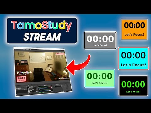 Customizable Study, Focus, & Pomodoro Timer for Streamers - TamoStudy Stream Demo