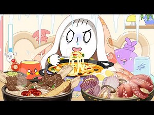 아픈 날, 죽 먹방2탄! (보양식/왕갈비죽,해신죽,피자죽) / Sick Day Mukbang 2 - King Rib, Seafood & Pizza Porridge! ASMR