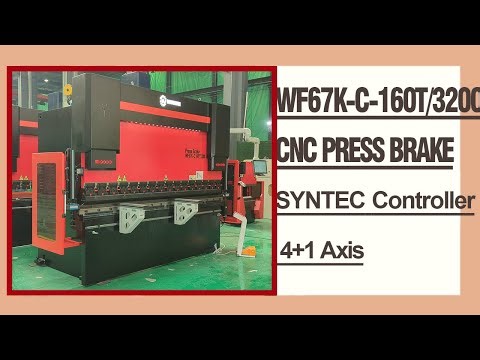 RONGWIN guides you WF67K-C-160T/3200 4+1 Axis SYNTEC 730BA Controller CNC press brake configuration