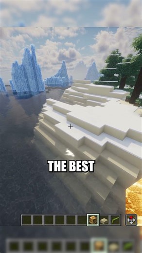 Stop Water from Freezing with Kelp #minecraft #minecraftbeauty #minecrafttutorial