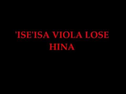 Tongan karaoke Song ('Ise'isa Viola Lose Hina)