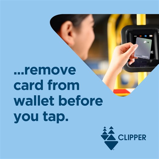 #TuesdayTip: Get charged correctly when using a contactless bank card to pay your transit fare: 💳 : Remove your card from your wallet 💳 : Center the card over the Clipper reader 💳 : Use the same card to tap off where applicable Learn more at clippercard.com/contactless-payments | Bay Area Clipper