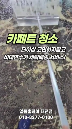 대전 카페트 청소 비대면 수거 후 세탁 배송 서비스!