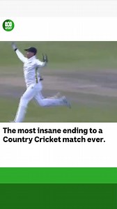 So the situation was this: County side Glamorgan were one run from completing a record run chase of 593. Last ball. The Gloucestershire wicketkeeper has one glove on, for a potential run-out. Then this happens. 📹 - Vitality County Championship Keep up with all the latest sport news and analysis on the ABC listen app: ab.co/ABCListenApp | ABC Sport