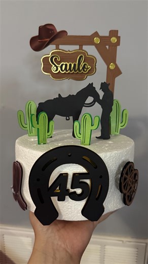 Cowboy Cake Topper: Rodeo Party Decorations - Etsy