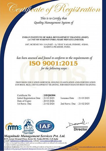 IISDT ISO Certificate