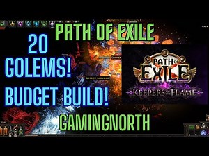 Path of Exile - 20 Golems In DELVE - 10 Divine Budget Build