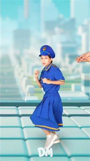 Police Kids vs Baby Wolf 🔥 #shorts