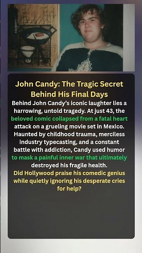 John Candy: The Tragic Secret Behind His Final Days