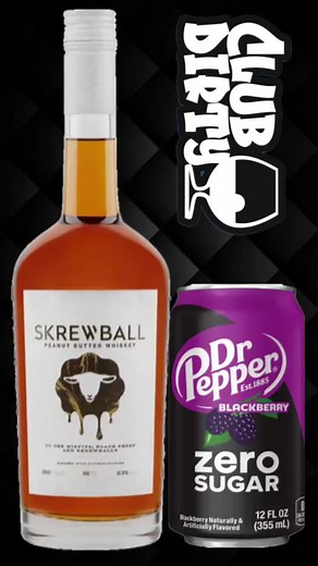 Skrewball Peanut Butter Whiskey with Blackberry Zero Recipe