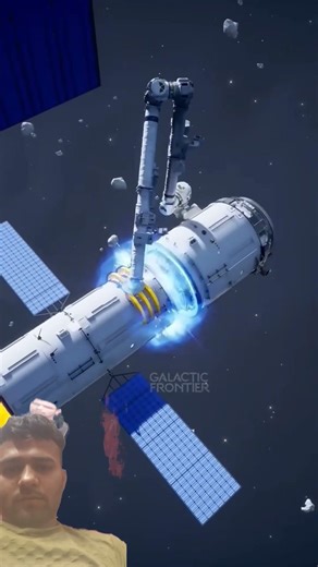 Galactic Frontier: How to Escape a Giant Alien#viralshort #galacticfrontier #spacejunkies