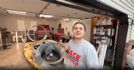 Rebuilding wrecked Navy flying hovercraft!