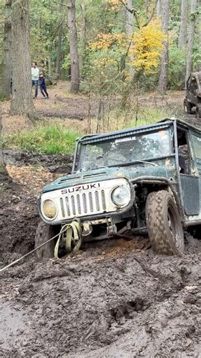 Suzuki lj80 offroad recovery out off mud! #4x4 #offroad #mud #suzuki #lj80 | Sammy Adventures