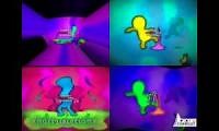 Mix of 4 videos from youtube : Green Lowers Noggin and Nick Jr Logo Collection Quadparison 1