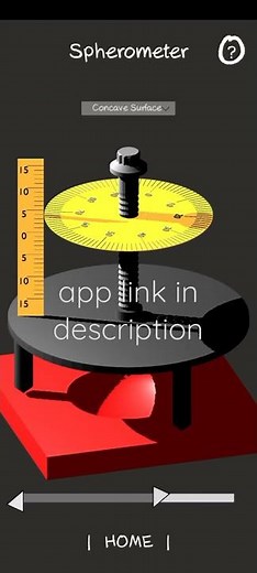 Spherometer 3D model | Physics Experiment Laboratory Measurements Education Simulation Application