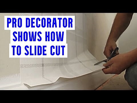 How to trim your wallpaper neat as a blade! with pro shears.