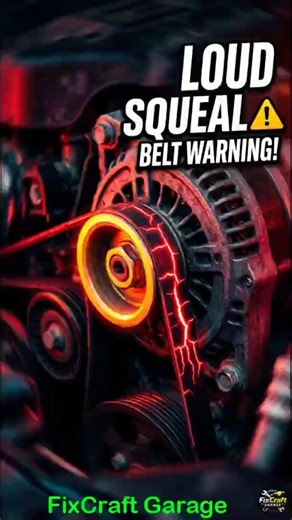 Loud Squeal When Starting Car? Fix This! 😳 #automobile #carrepair #cheapcarfix #carhacks #cars