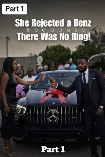 She Rejected a Benz Because There was No Ring part 1. Here is the best description to use: He surprised his girlfriend with a brand new Benz on her birthday. Everyone thought she would be excited… But instead she looked at him and asked one shocking question: “Is that all?” After 6 years of dating, she didn’t want another gift. She wanted a ring. What happened next left everyone speechless. Would you reject a Benz if there was no ring? #loveyou #ai #nollywoodonline #truth #betrayl