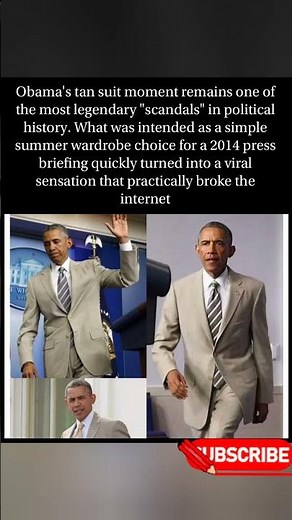 Barack Obama’s Tan Suit Moment Became One of the Most Viral “Scandals” in Political History#trending