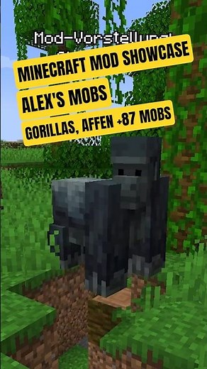 Diese Mod fügt 89 NEUE MOBS in Minecraft hinzu (inklusive AFFEN & GORILLAS)! #minecraft #gaming