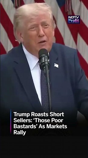 Watch: Trump Mocks Investors Who Shorted America: “I Never Liked Short Guys” | #shorts