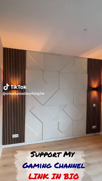 Wall panels 3D gypsum interior design