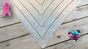 Châle triangles: tutoriel au tricot, présenté par Lidia Crochet Tricot