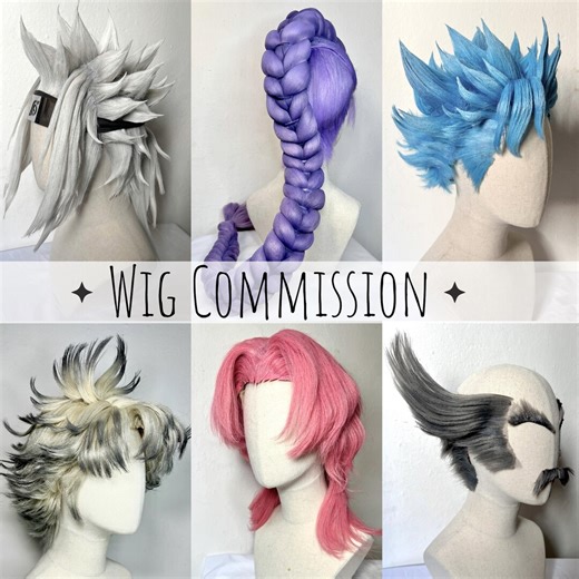 Maßgefertigte Cosplay-Perücke | Anime-Perücke nach Maß | Handgefertigte Cosplay-Perücke | Auftragsperücke | Personalisierte Charakterperücke | Hohe Qualität - Etsy.de