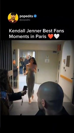 Kendall Jenner Best Fans Moments in Paris ♥️😍