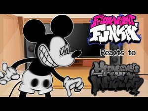 Friday Night Funkin Reacts To Mickey Mouse -Wednesday's Infidelity || FULL Week FNF MOD