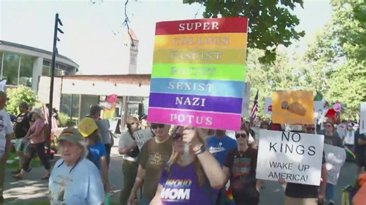 Thousands join nationwide 'No Kings' protest in downtown Spokane