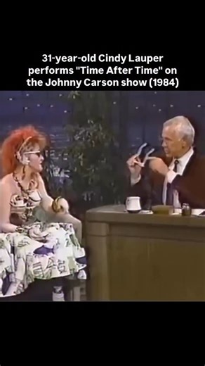 🎸 Rock History 🎸 | Those were the days! 31-year-old Cindy Lauper performs “Time After Time” on the Johnny Carson show (1984) | Instagram