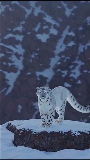 "Snow Leopard’s Epic Hunt on Deadly Cliffs"