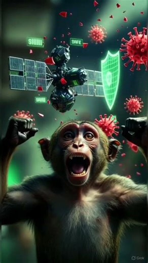 “Jungle Ka Satellite Hack Hacker Monkey Ne Sab Bacha Liya!” “AI Monkey vs Hacker Jungle Tech Story”