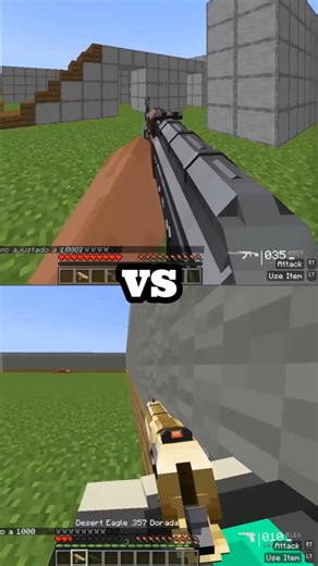Minecraft con armas #minecraft #game #mod #pvp
