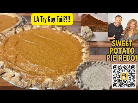 Sweet Potato Pie Redemption Bake: Fixing My Crust Mishap at LA Try Guy Competition! #sweetpotatopie