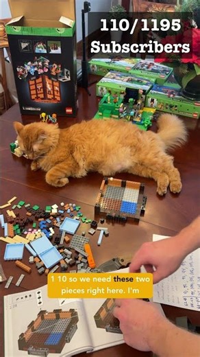 The Lego Crafting Table, One subscriber is One Block | PART 110