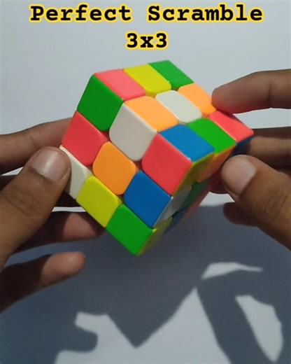 Perfect Scramble 😨3x3 Cube #cube #shorts #viral