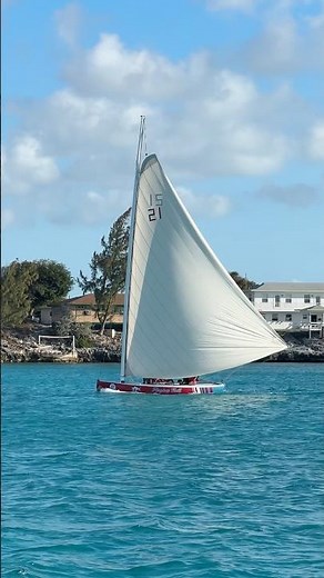 Bahamian Racing Sloops are the prettiest boats out here #bahamas #sailing