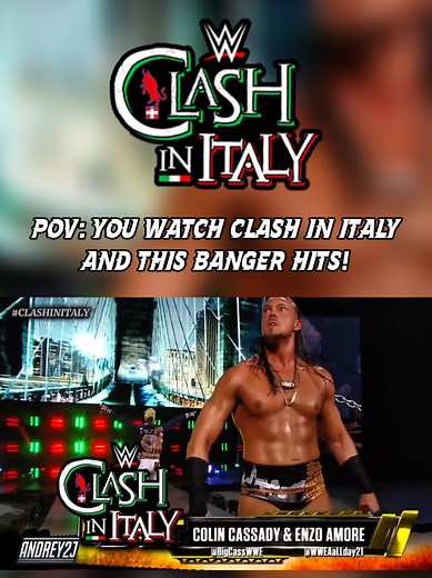 would you like to see them return? #wwe #clashinitaly #enzoamore #cass #return