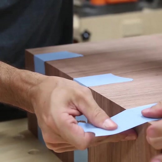 Sorcery? Or just good miter cuts? #sorcery #woodworking #woodworker #wood #walnut #miter #justdiyit #DIY #diyhow #fyp #foryou