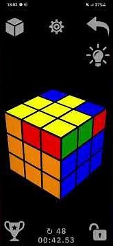 3x3 Virtual Rubik's Cube Solve