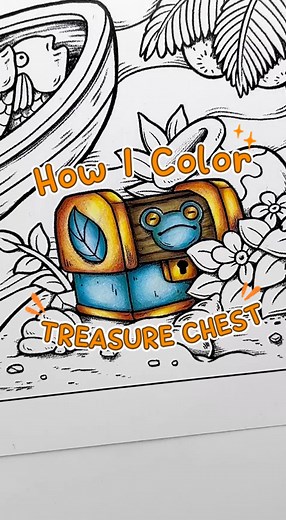 23 reactions | ✨ How I Color Treasure Chest. In this video, I used:-...