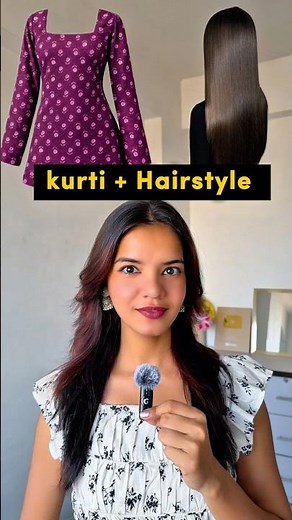Hairstyle on kurti guide🌸for girls 🩵 #ektasingh #fypシ #kurti #hairstyle #desiaesthetic #pinterest